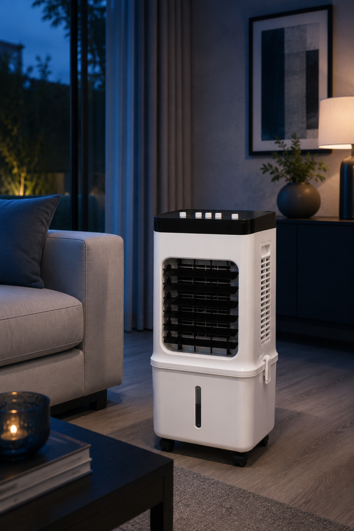 Coldest Breeze™ Pro 9000 — Rafraîchisseur d'Air Robuste · Format Famille